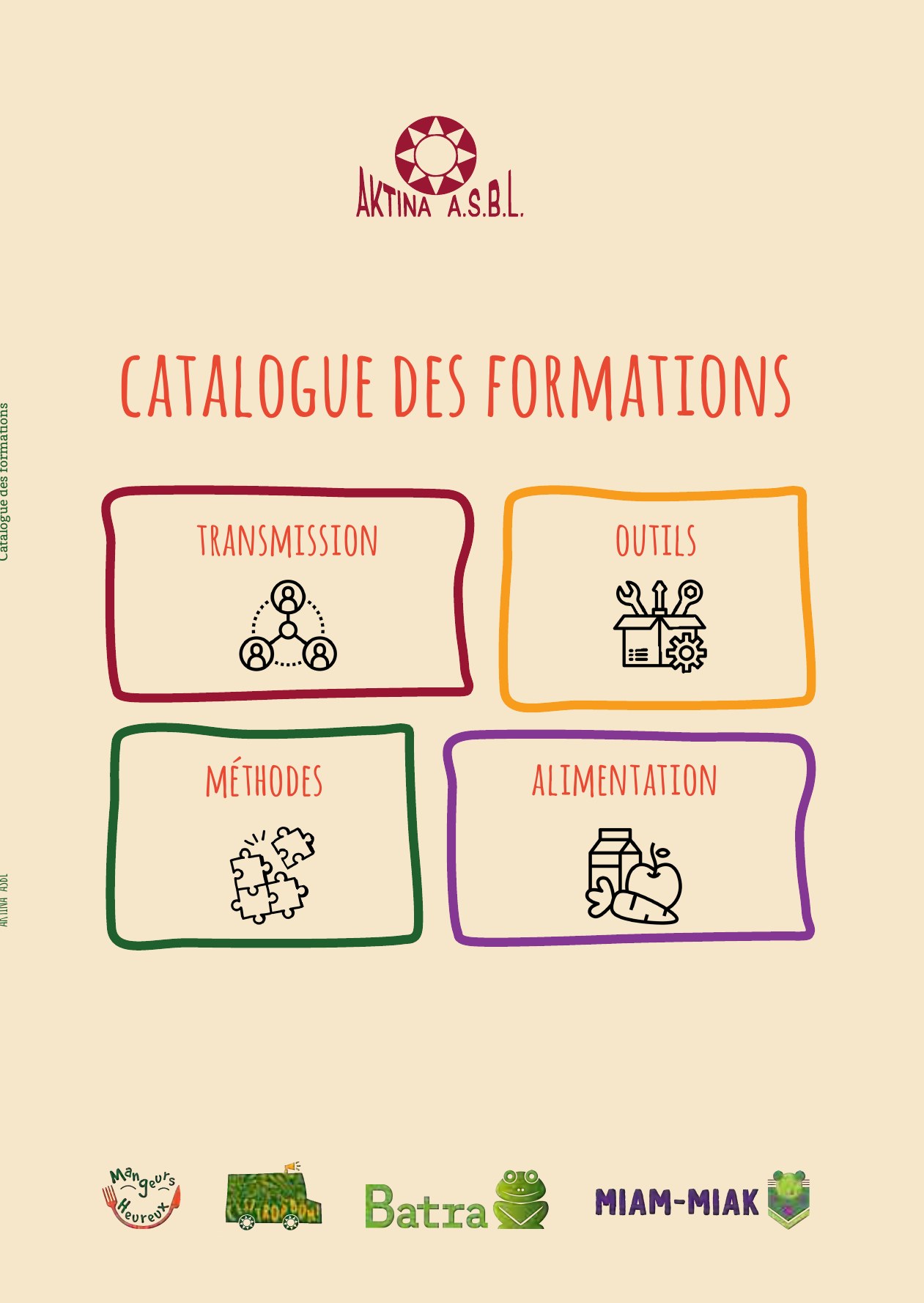 Couverture du catalogue des formations Aktina 2026
