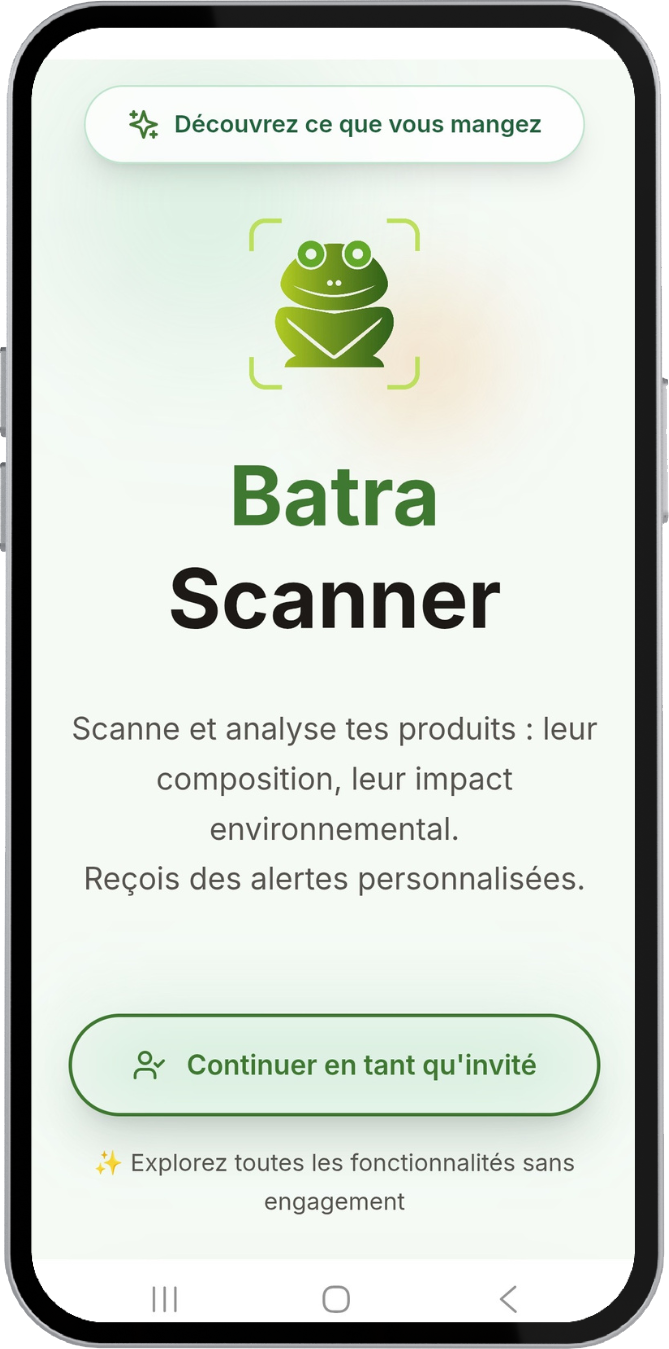 Capture écran App Batra_Accueil